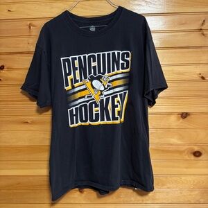 NHL Pittsburgh Penguins Hockey Black Tee Large